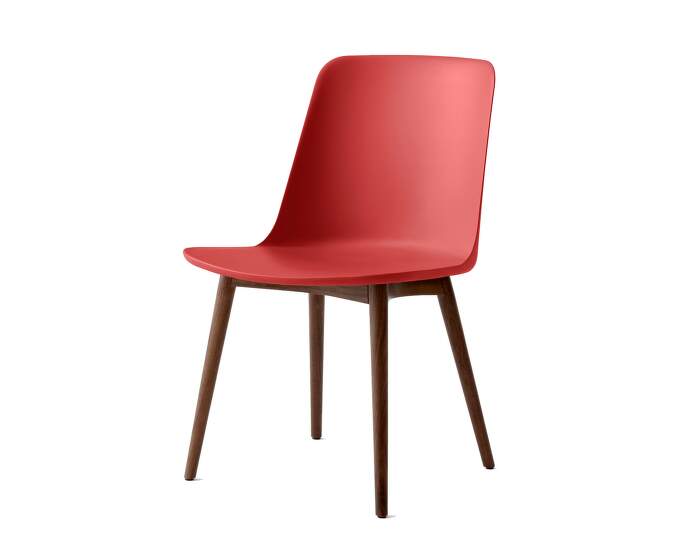 stolicka Rely HW71 Chair, walnut/vermillion red