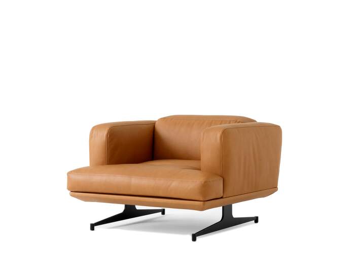 kreslo-Inland AV21 Lounge Chair, Cognac leather