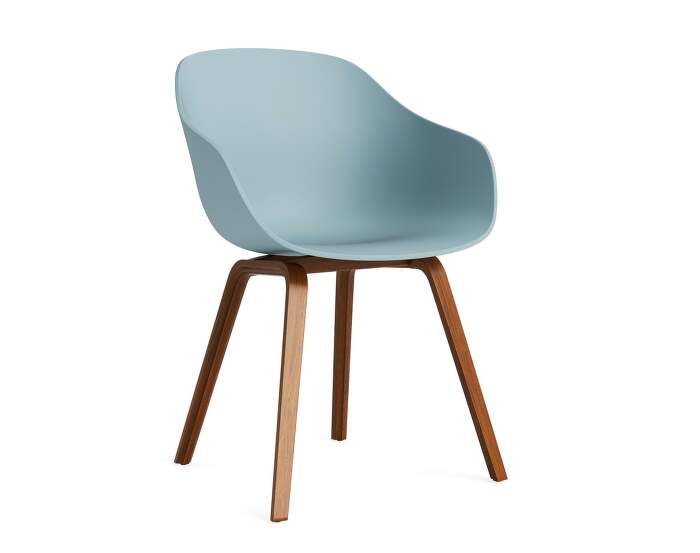 zidle-AAC 222 Chair Walnut, dusty blue