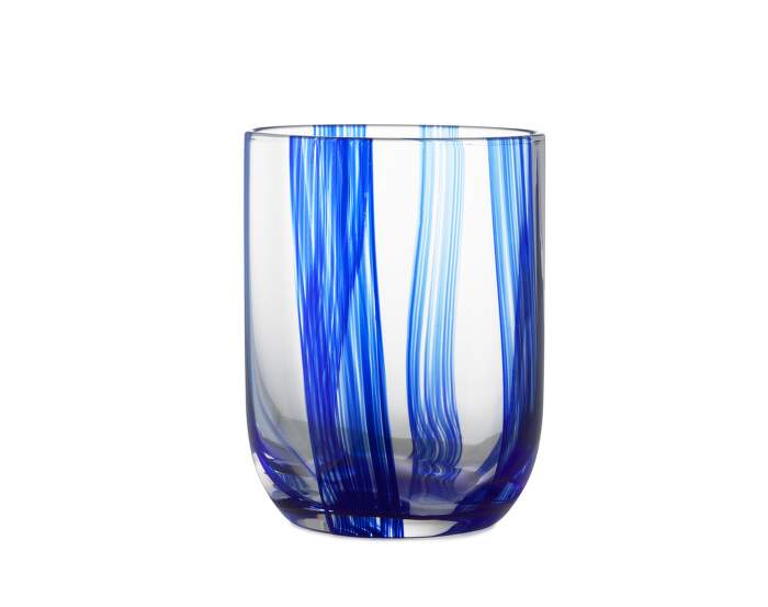 sklenice-Stripe Glass, blue stripes