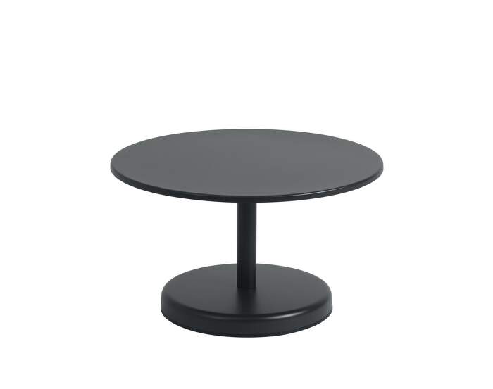 stolek-Linear Steel Coffee Table Ø70, black