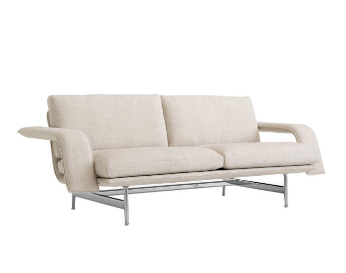 Dvojmiestna pohovka Meantime AV30, Ecriture 210/polished aluminium