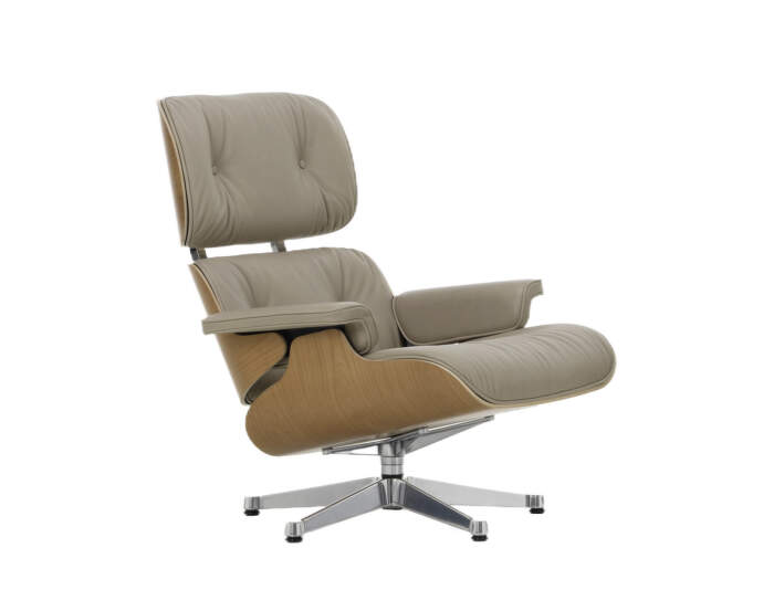 Kreslo Eames Lounge Chair Cherry, Leather Natural F78 dark sand