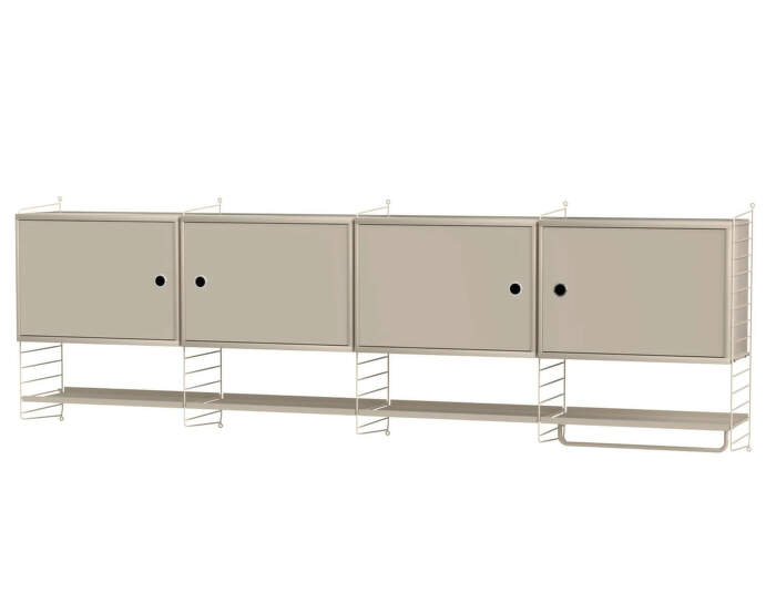 Policová zostava String Kitchen K, beige