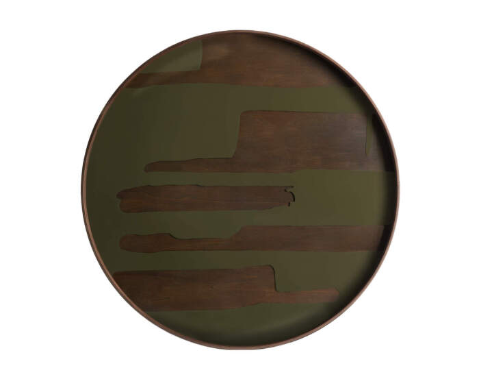 Podnos Second Nature Tray Round XL, moss