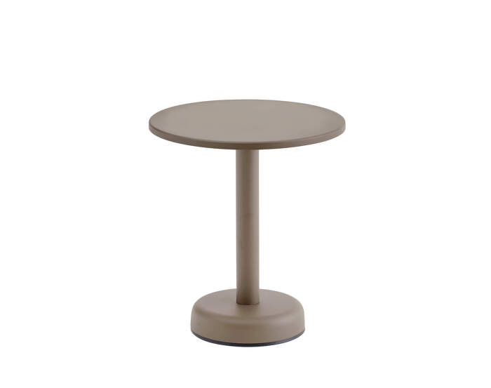 Stolík Linear Steel Coffee Table Ø42, taupe