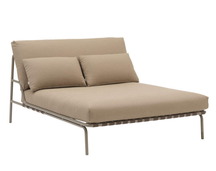 Lehátko Settle Lounge Bed bez podrúčiek, Ribbed Weave 5/taupe