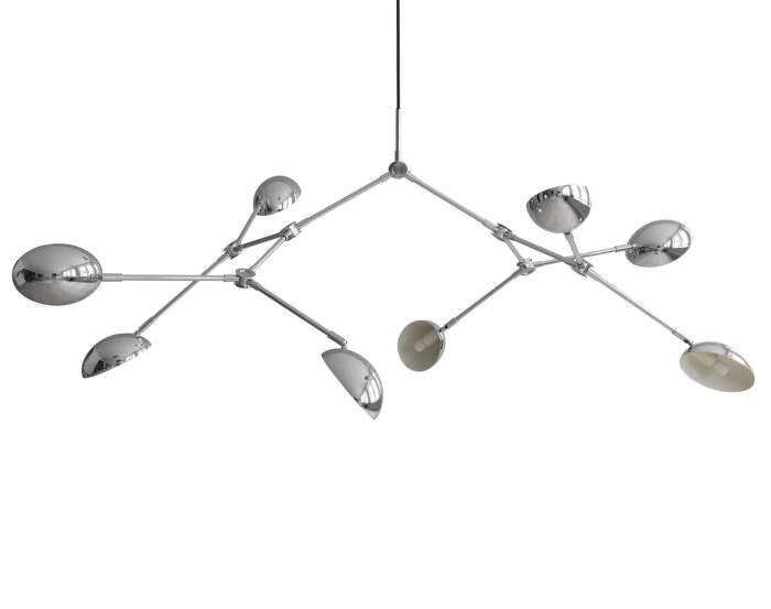 Závesné svietidlo Drop Big, chrome