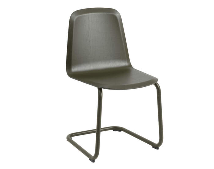 Stolička Brink Cantilever, dark olive