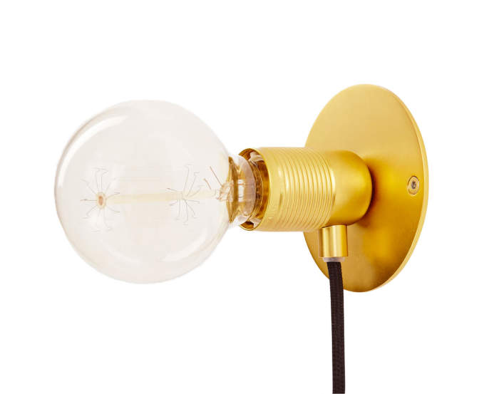 E27 Wall Light, Brass