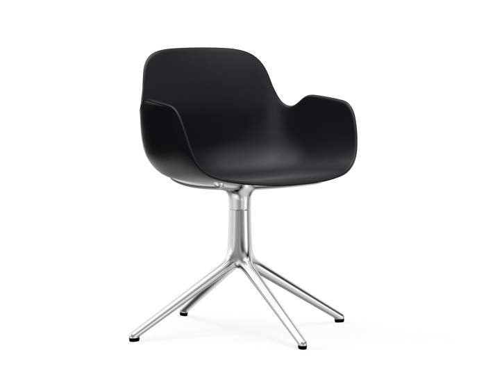 Stolička Form Chair Swivel 4L Alu, black