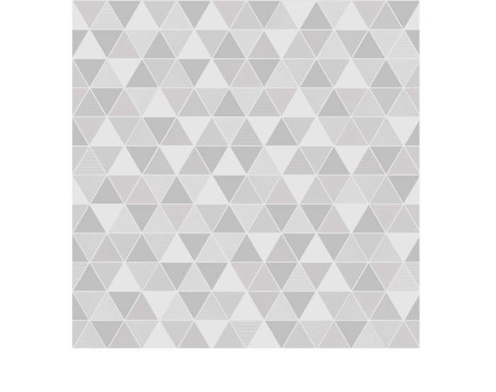 Tapeta Triangular, white/grey