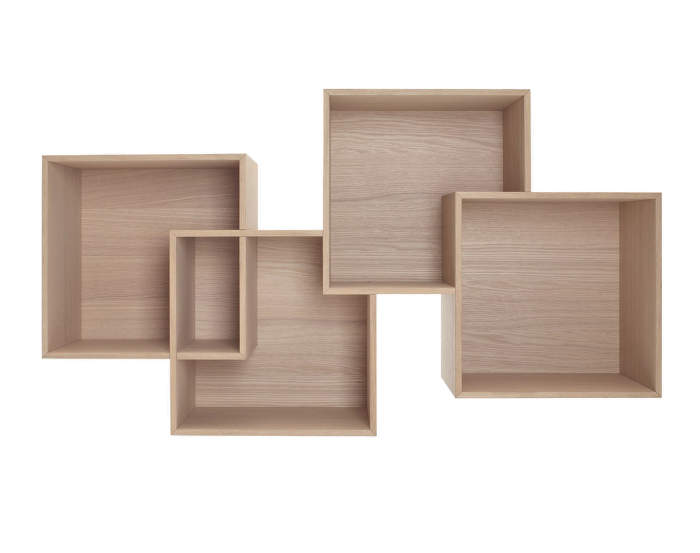 Polica Quadro, White Oiled Oak