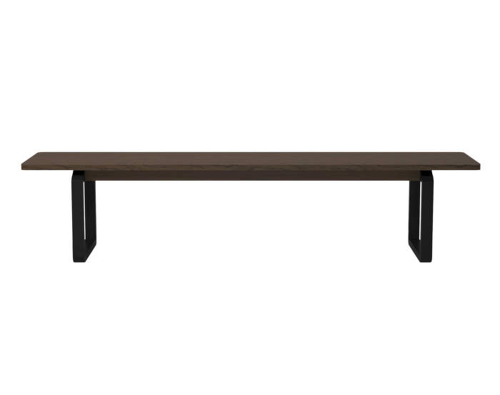 DT20 Bench, seat smoked oak / black stained oak