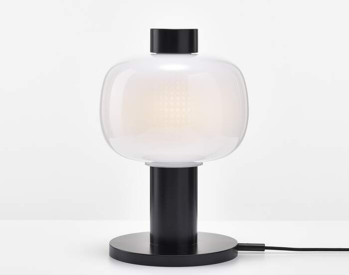 Lampa Bonbori Small PC1164 Lamp, triplex opal / black