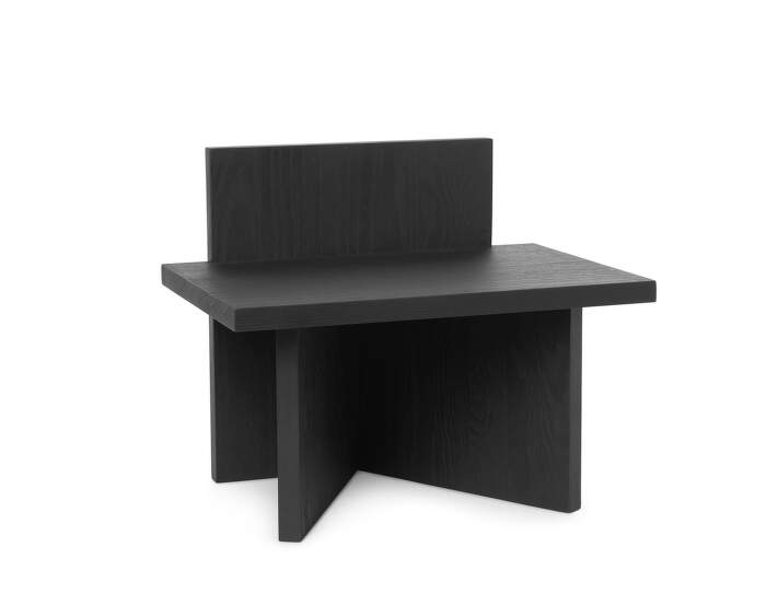 stolicka-Oblique Stool, black ash