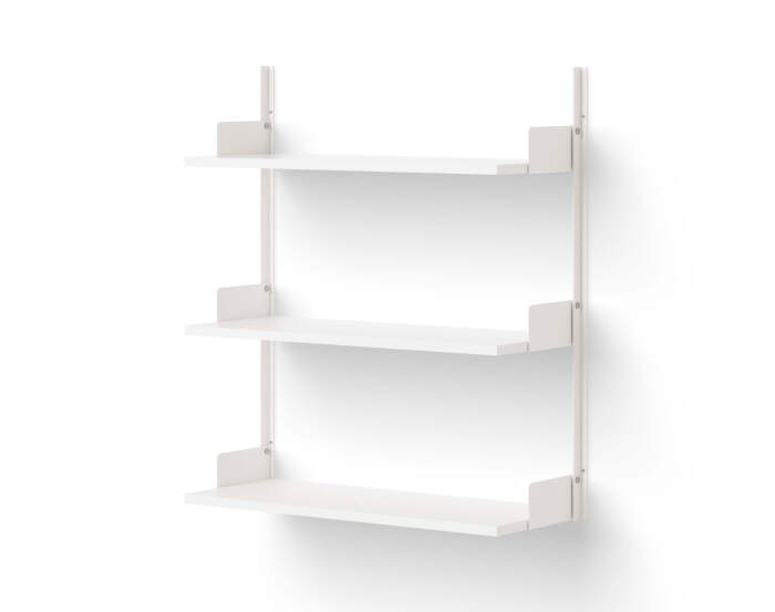 Policová zostava Wall Shelf 900, white/white