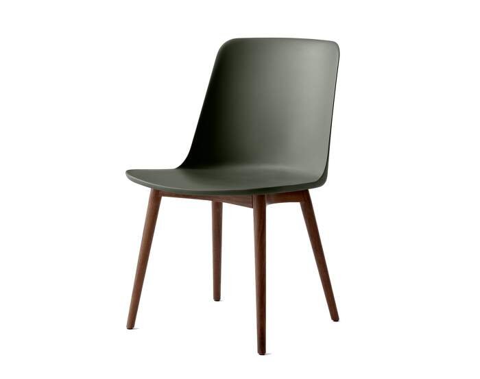 stolicka-Rely HW71 Chair, walnut/bronze green
