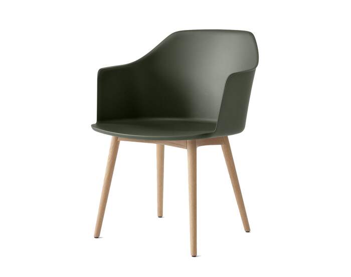 stolicka Rely HW76 Armchair, oak/bronze green