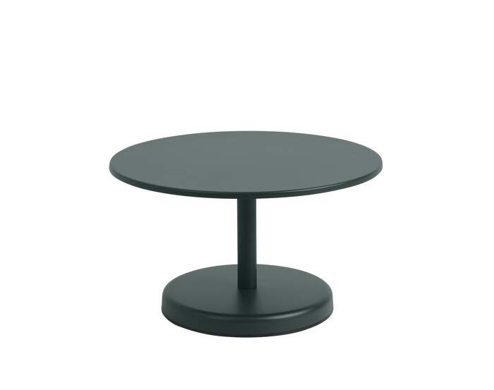 stolek-Linear Steel Coffee Table Ø70, dark green