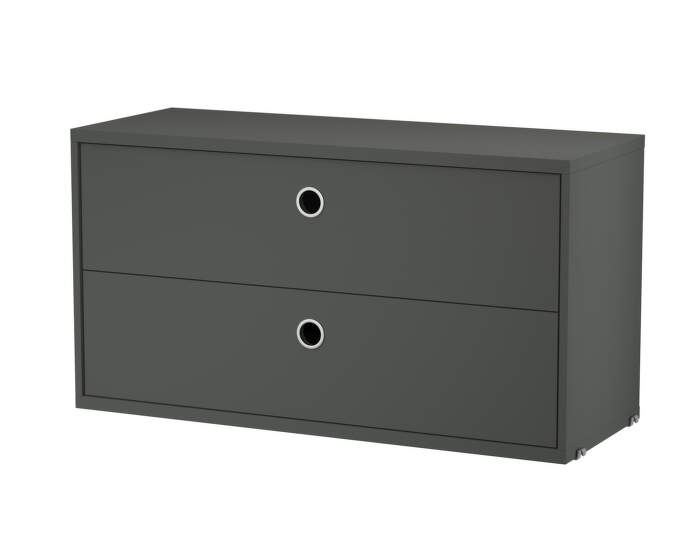 Komoda String Chest With Drawers 78 x 30, dark grey