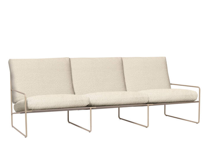 Outdorová sofa Desert 3-seater, cashmere/off-white