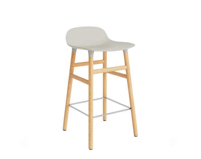 Barová stolička Form 65 cm, light grey/oak