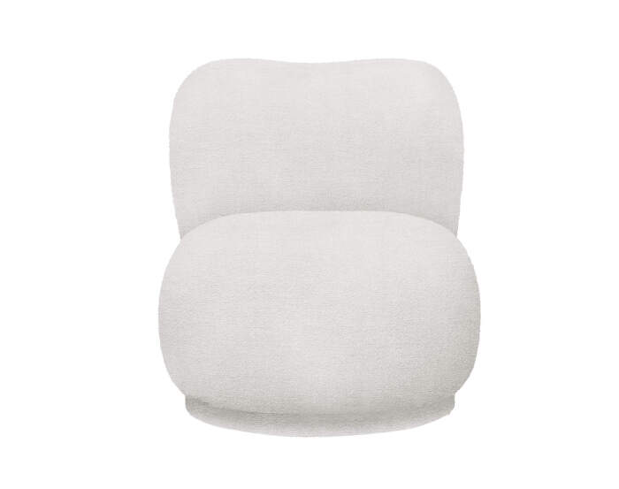 Kreslo Rico Lounge Piccolo Bouclé, off-white