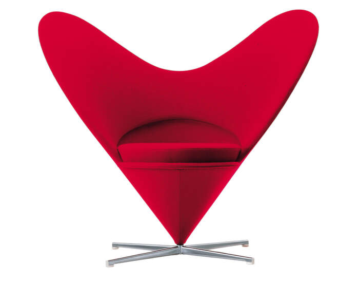 Kreslo Heart Cone Chair, Tonus red