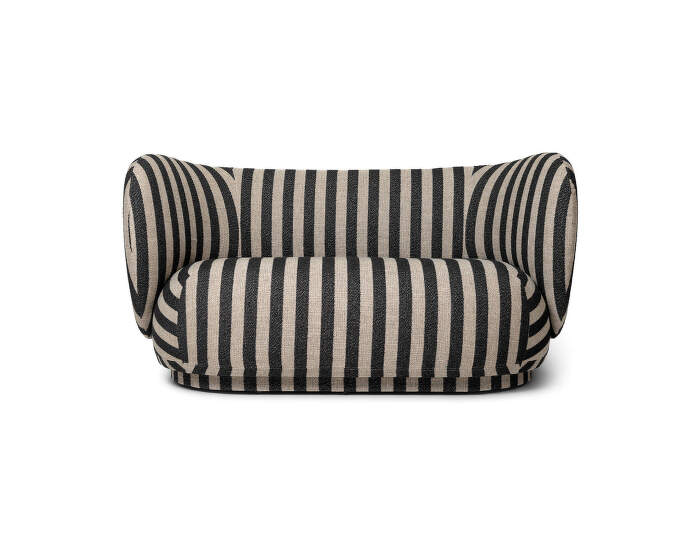 Sofa Rico 2 Louisiana, sand/black