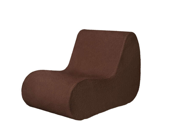 Outdoorové kreslo (stredový modul) Rouli, chestnut brown