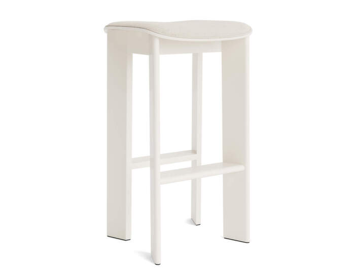 Barová stolička Chisel 30 H75, cream white lacquered beech / Mode 11