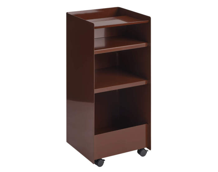 Stolek Folded Troley Tall Open, dark red