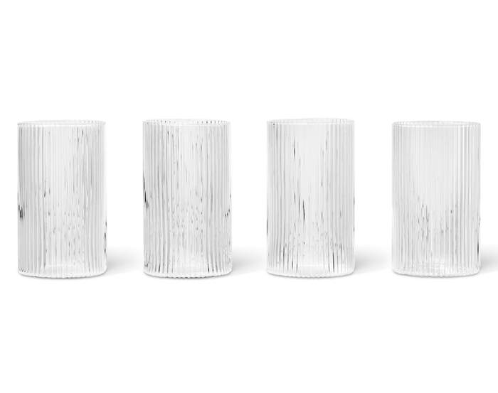 Sklenice Ripple Verrines set 4ks, clear