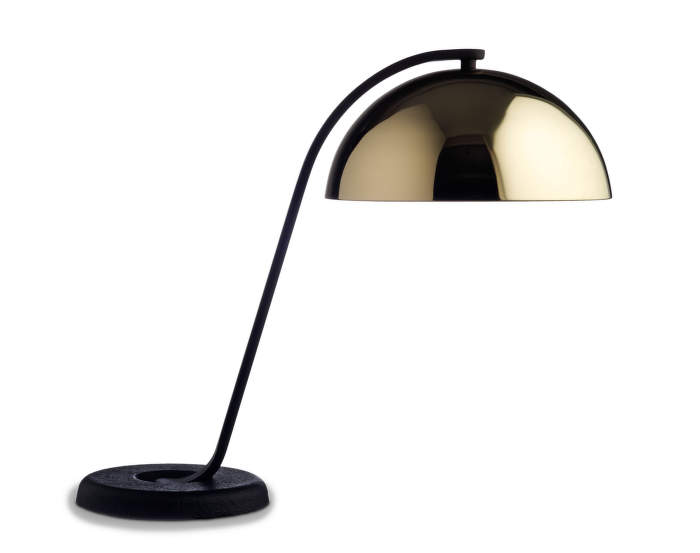 Stolná LED lampa Cloche, polished brass