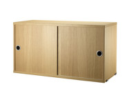 Komoda String Cabinet With Sliding Doors 78 x 30, oak