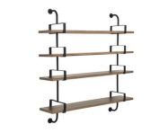 Polica Démon Shelf 2, 155cm, 4 shelves, walnut