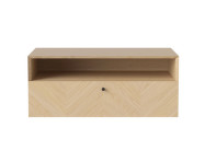 Nástenná skrinka Luxe 1 drawer medium, white oiled oak