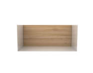 Polica U shelf M, oak/white