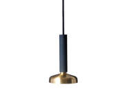 Závesná lampa Blend, jet black/brass