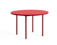 Jedálenský stôl Two-Colour Ø120, maroon red/red