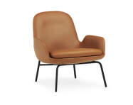 Kreslo Era Lounge low steel, Ultra Leather