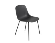 Stolička Fiber Side Chair, tube base, black