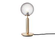 Stolná lampa Miira, brass/optic clear
