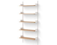 Policová zostava Wall Shelf 1900, oak/white
