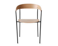 Stolička Missing Armchair, lacquered oak
