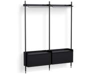 Policový systém Pier kombinácia 1002, black