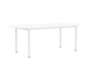 Stôl Annex Oblong 220x95, cream white/white laminate