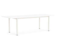 Stôl Annex Overhang 240x90, cream white/white laminate