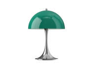 Prenosná lampa Panthella 250, chrome original opal green